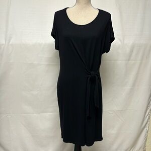 Gilmour bamboo knit dress with side tie